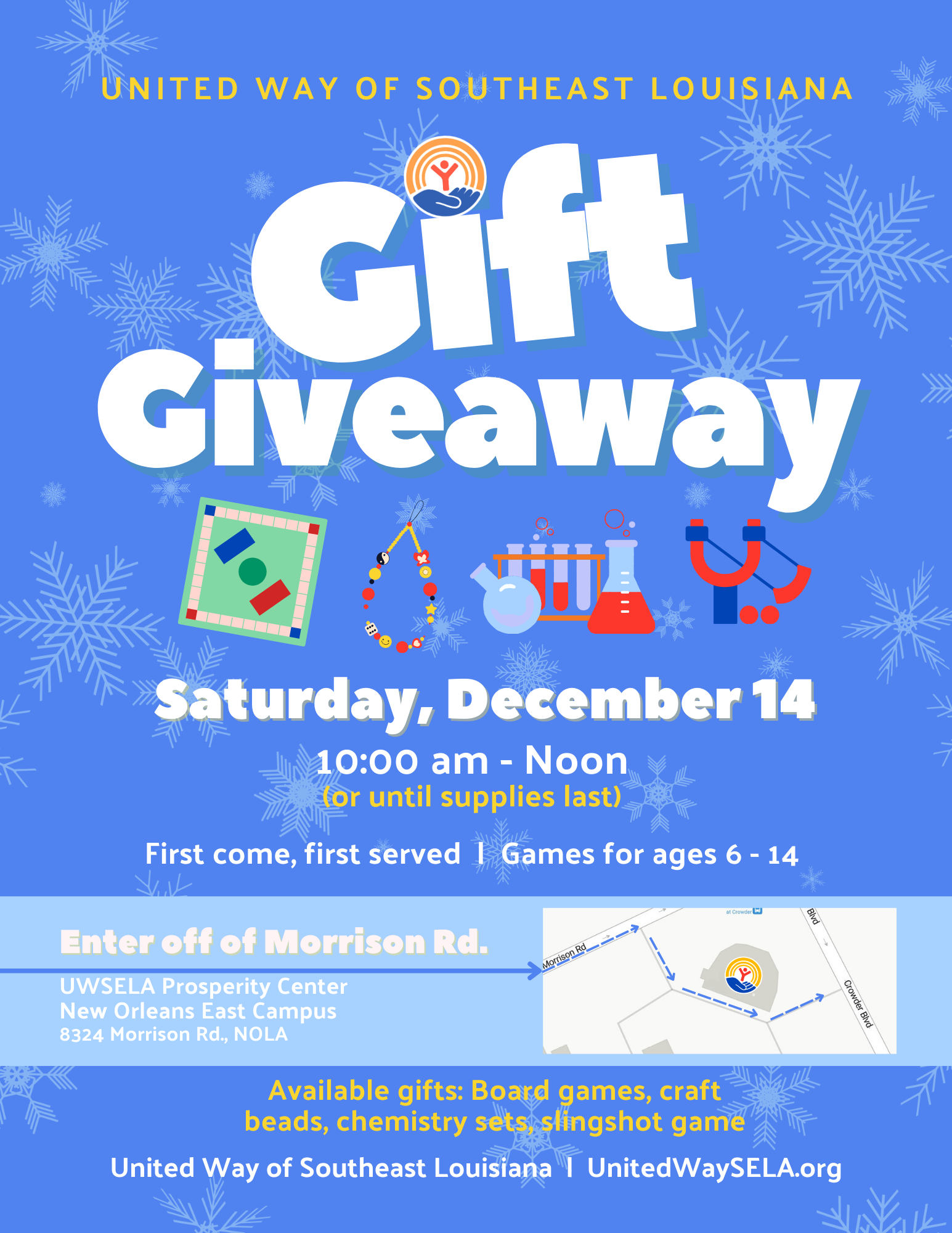 UWSELA Gift Giveaway Flyer